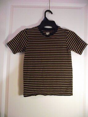 BOYS SIZE M (8) wonder nation SHORT SLEEVED STRIPED T-SHIRT